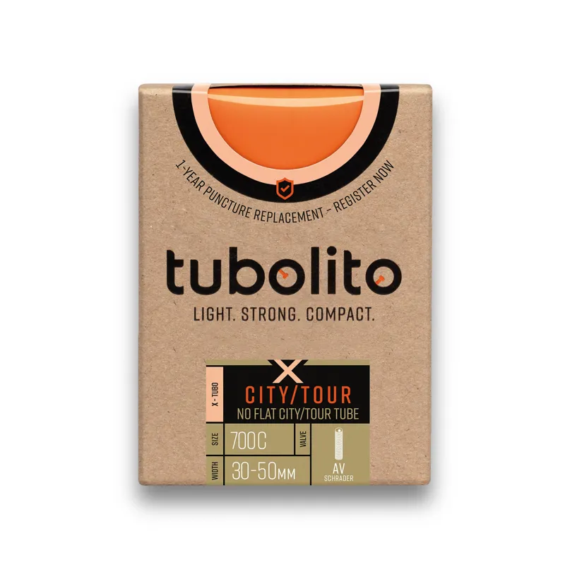 Tubolito X-Tubo City/Tour Neon Orange 700x30-47 Schrader Inner Tube